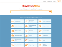 Tablet Screenshot of m.wolframalpha.com